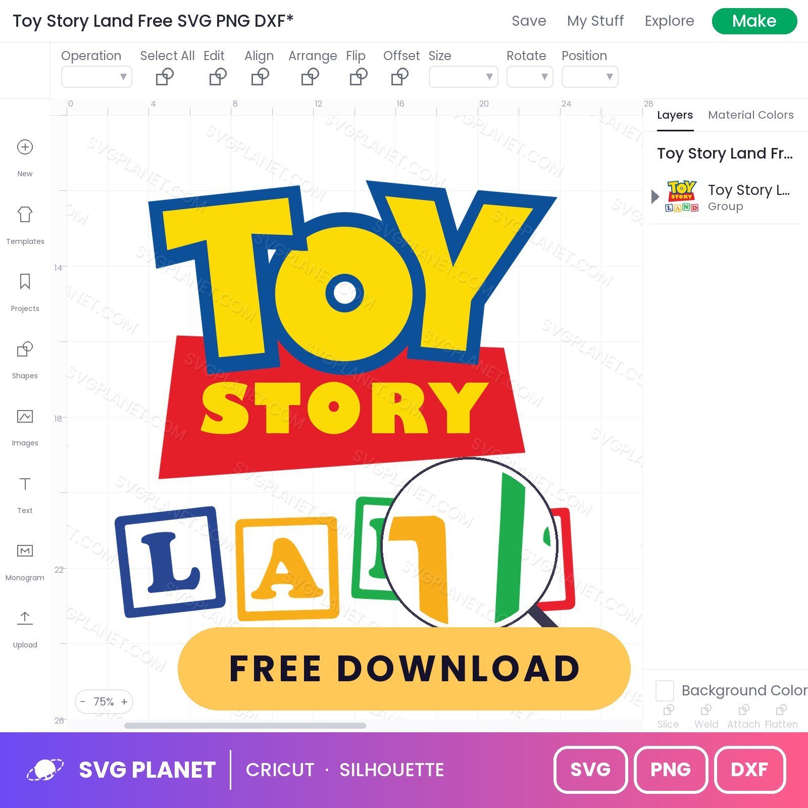 Toy Story Land Free SVG PNG DXF - Image 3