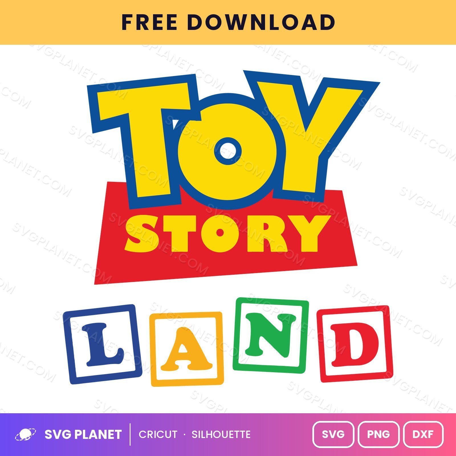Toy Story Land Free SVG PNG DXF - Image 2