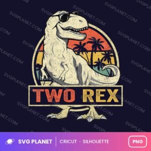 Two Rex Funny Birthday PNG