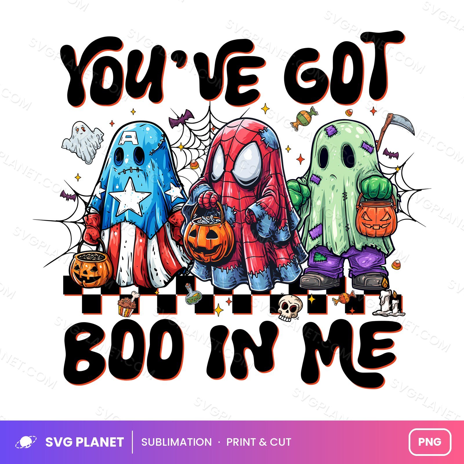Youve Got Boo In Me Superhero Ghosts PNG - Image 2